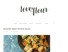 Tablet Screenshot of loveandflour.com